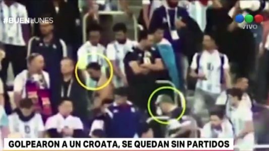 Los hinchas argentinos que agredieron a simpatizantes croatas se quedan sin partidos
