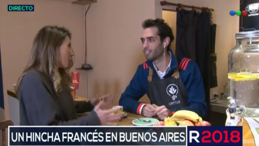 Un hincha francés en Buenos Aires