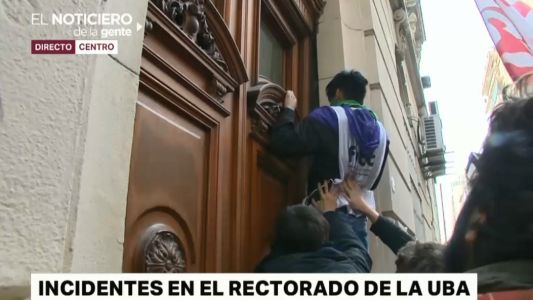 Incidentes en el rectorado de la UBA