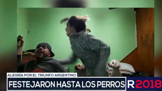 El gol de Rojo lo festejaron hasta los perros