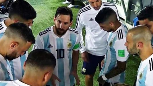 Qué les dijo Messi a los jugadores en su arenga antes de segundo tiempo