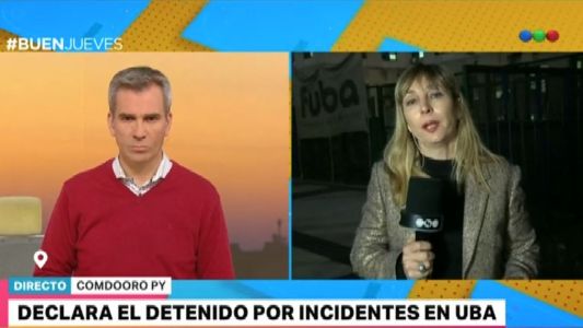 Declara el estudiante detenido por los incidentes en la UBA