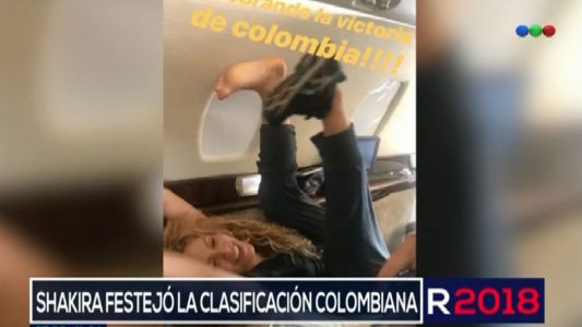 Así festejó Shakira la clasificación colombiana a octavos de final del Mundial