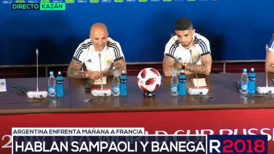 Sampaoli: "Argentina va a jugar con el cuchillo entre los dientes"