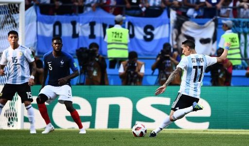 El golazo de Di María que empató el partido con Francia