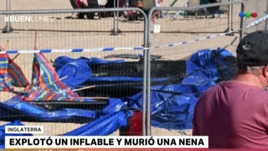 Un castillo inflable explotó en una playa de Inglaterra: murió una nena de 4 años