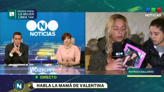 Mamá de Valentina: "Lo único que sé es que mi hija no está más y quiero justicia"