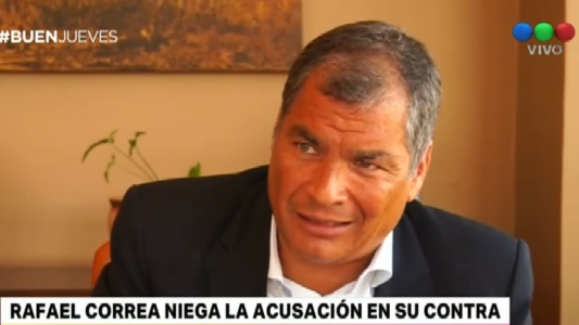 Rafael Correa niega la acusación en su contra