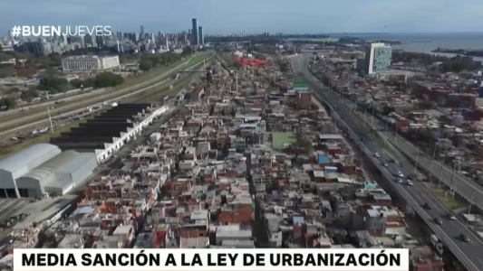 Media sanción a la ley de urbanización de las villas de todo el país