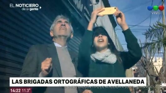 La brigada ortográfica de Avellaneda en acción