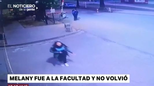 Desesperada búsqueda: la última imagen de Melany