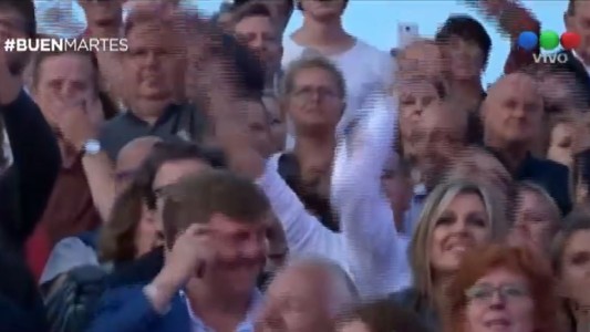 La Reina de Holanda bailó en un recital de Sting