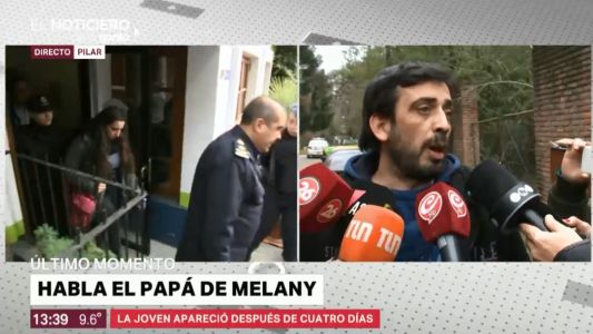 Papá de Melany a la salida de la comisaría: "No la ví, no quiso ver a nadie"