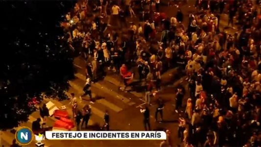 Incidentes en París durante los festejos por el pase a la final del Mundial