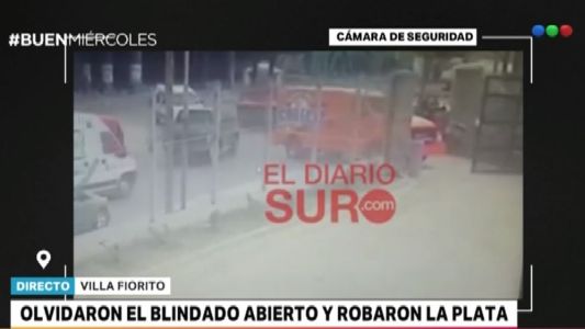 Robaron un millón de pesos de un camión blindado