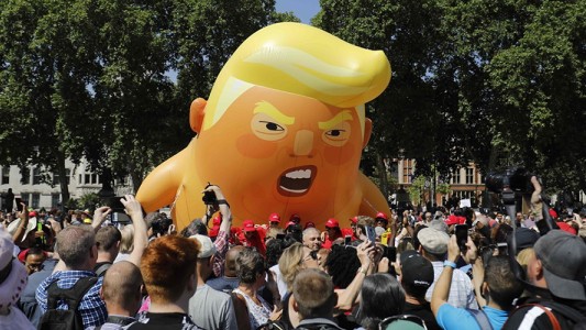 El "bebé Trump", símbolo de las protestas contra el presidente de EE.UU. en Londres