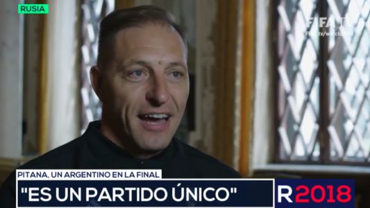 Pitana, un argentino a la final: "Es un partido único"
