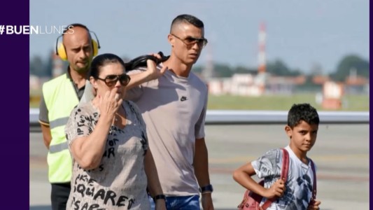 Cristiano Ronaldo ya está en Italia