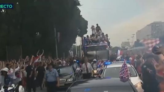 Los croatas, recibidos como héroes