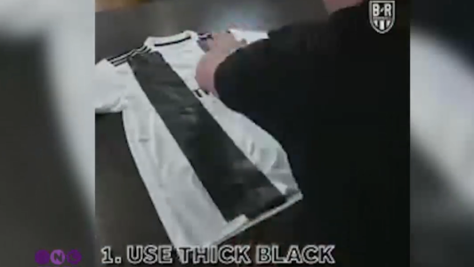 Video viral: cómo convertir la camiseta del Real Madrid en una de la Juventus