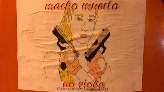 "Macho muerto no viola": polémicos carteles en defensa de Nahir Galarza