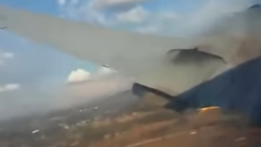 Escalofriante video: un pasajero grabó el momento en que se estrelló el avión en el que viajaba