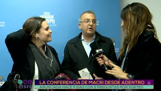 La conferencia de Macri desde adentro