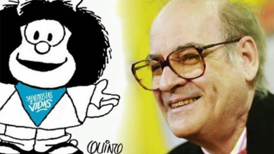 Quino pidió que le saquen el pañuelo celeste a Mafalda: "No refleja mi posición"