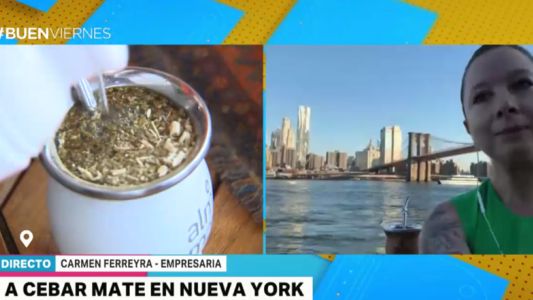 Un bar de mate en la Gran Manzana