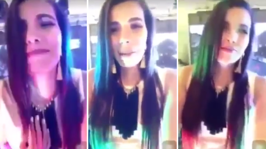 Indignante: una conductora de TV mexicana grabó un video riéndose de cómo atropelló a un perro