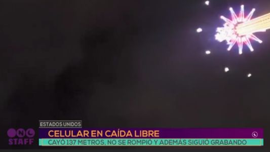 Celular en caída libre