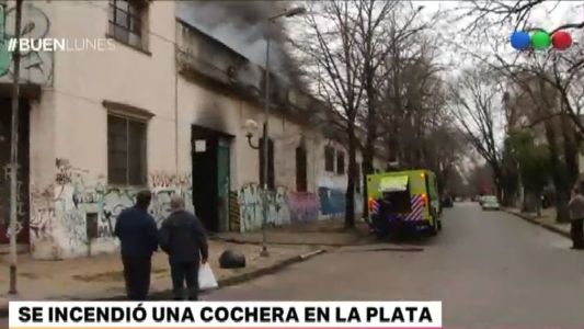 Se incendió un garage de La Plata