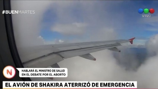 El avión de Shakira sufrió un aterrizaje de emergencia en Barranquilla