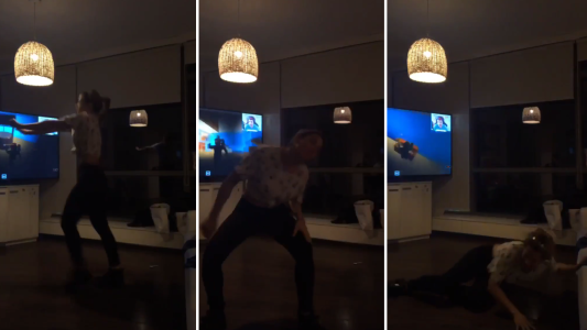 Jimena Barón se sumó al Shiggy Challenge, se cayó y se lo tomó con humor