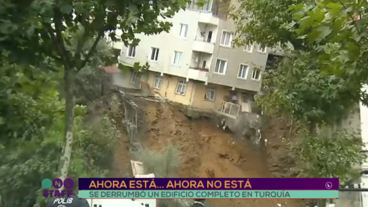 Impresionante derrumbe en Turquía: se desplomó un edificio entero