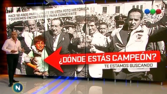 Estudiantes de La Plata busca al "chico" que festejó el campeonato del mundo, 50 años después