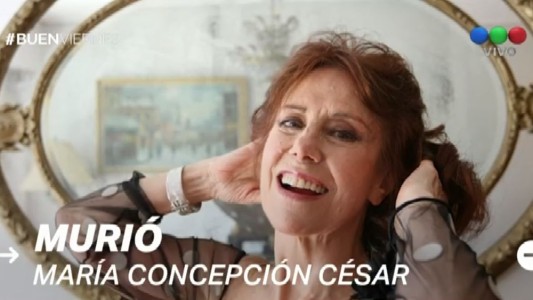 Murió la actriz María Concepción César