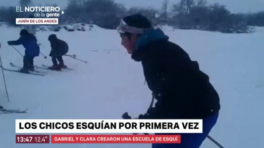 Creó una escuelita de esquí para chicos de bajos recursos y necesita ayuda