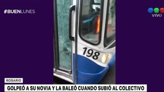 Golpeó y baleó a su novia cuando subía a un colectivo