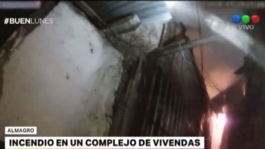 Se incendió un complejo de viviendas en Almagro