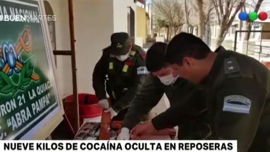 Detectaron "narcoreposeras" con 9 kilos de cocaína