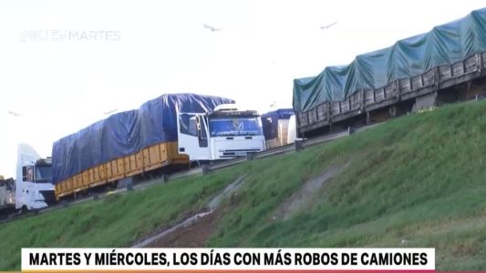 Capital y zona Oeste lideran el ranking de robo de camiones