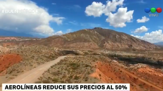 Aerolíneas reduce sus precios al 50%