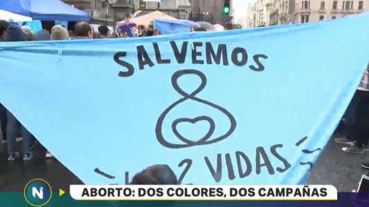 Debate por el aborto: dos colores, dos campañas