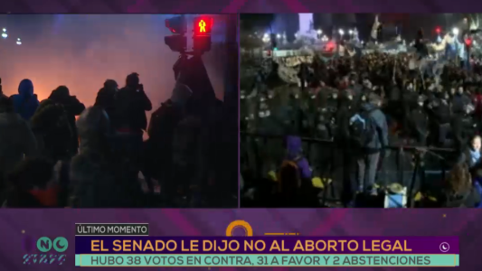 Incidentes en el Congreso tras el rechazo del aborto legal: ocho detenidos y una persona herida