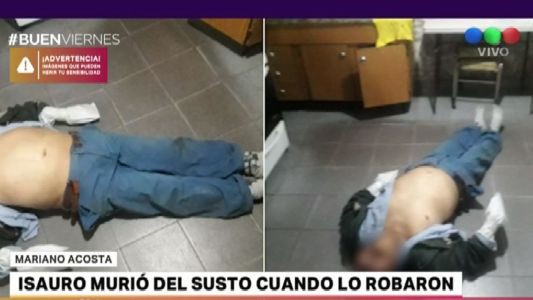 Asaltado, un jubilado murió del susto