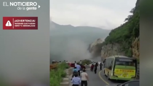 Así se vino abajo la montaña