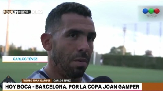 Tevez, contento de reencontrarse con Messi