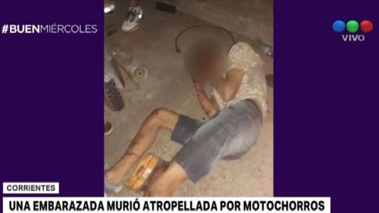 Corrientes: una embarazada murió atropellada por motochorros