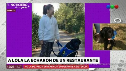 Indignante: echaron a una nena discapacitada de un restaurante de Palermo por su perro guía